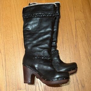 UGG Black Leather Boots
